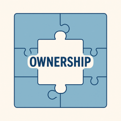 Stock ownership illustration - puzzle concept